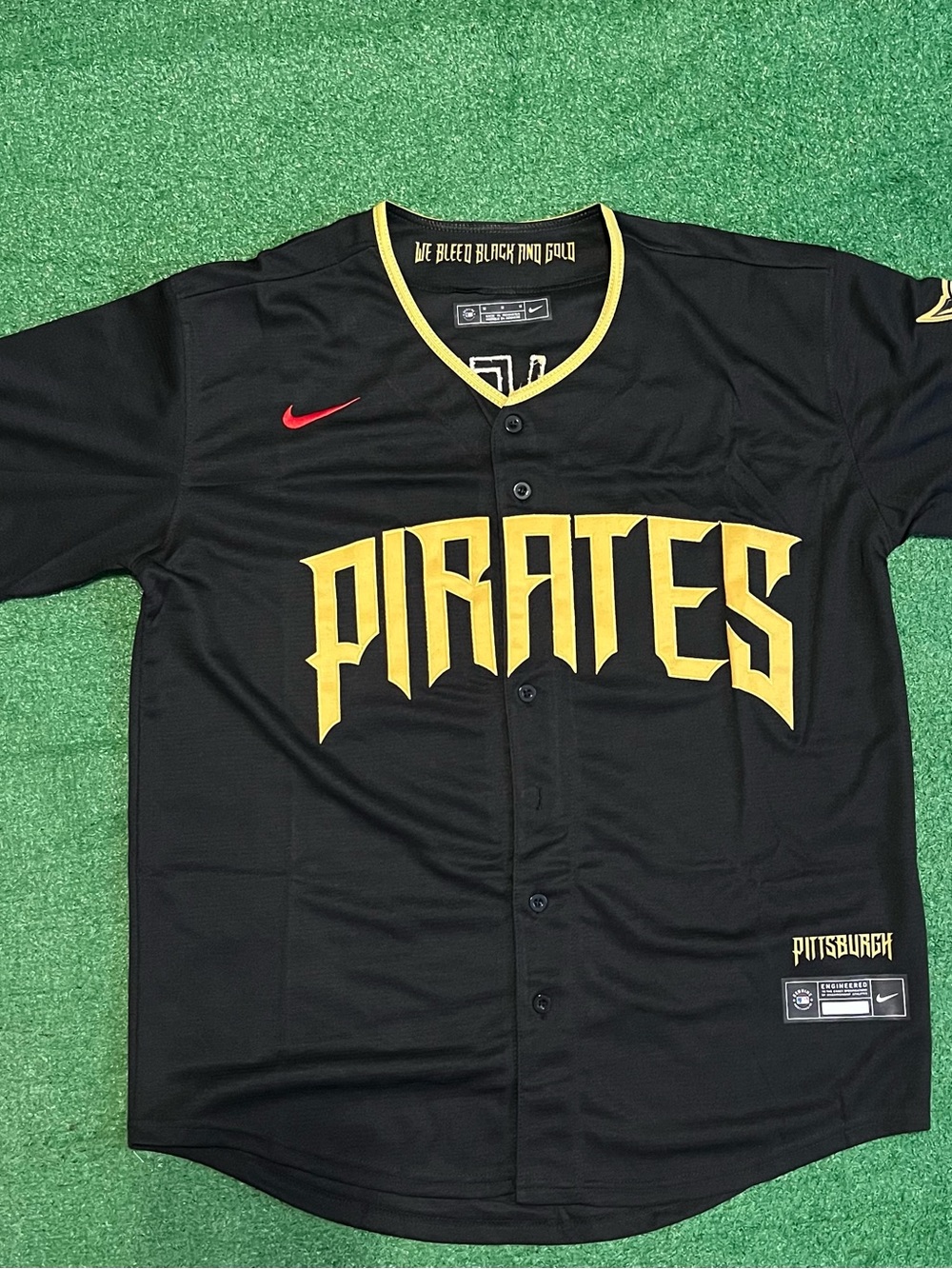Pittsburgh Pirates Konnor Griffin Black City Edition Jersey 
Adult Medium